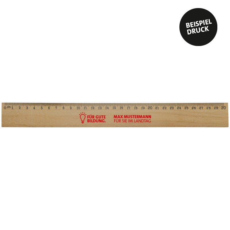 lineal_holz_30cm_mustermann Lineal Holz groß 30 cm